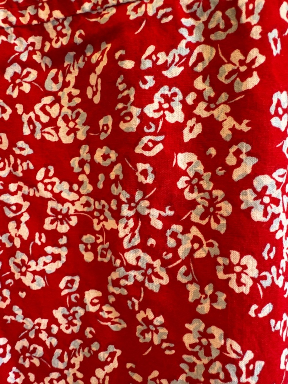 Tommy Hilfiger Red and White Floral Button-Up - Picture 11 of 11